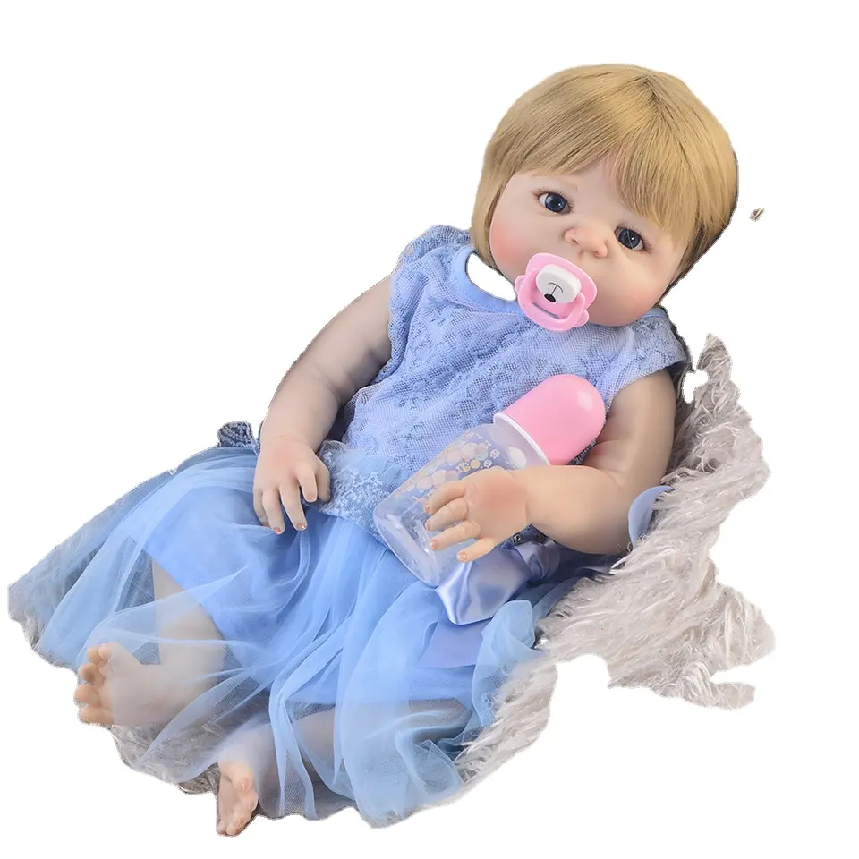 M-power Hot Selling Cute Baby Dolls Real Looking Realistic Silicone Reborn Baby Doll 22 Inch