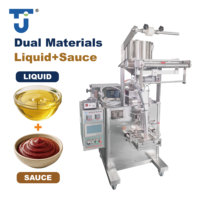 Machine d'emballage automatique multifonctionnelle à double pompe pour sachets et pochettes, pour liquides, sirops, ketchup, sauces, beurre de cacahuète