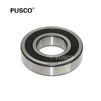 Roulement à billes à gorge profonde PUSCO 6316 2RS 80x170x39mm, ABEC-3 P6 C3 GCr15 Acier chromé Z3V3 Graisse premium, Roulement de pompe à alésage 80mm