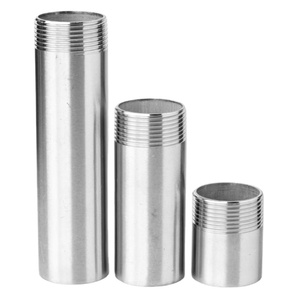 Trung Quốc Nhà Sản Xuất Đánh Bóng Thép Không Gỉ 201 304 316 Duy Nhất Nam Chủ Đề <span class=keywords><strong>End</strong></span> Dài Nửa Ống Phù Hợp Mở Rộng Núm Vú - Product Image 1