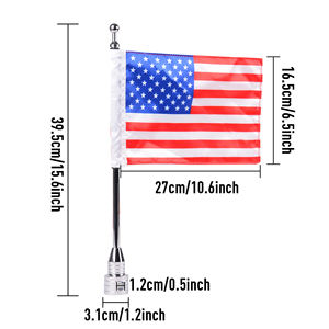 Drapeau pôle société publicité Logo Sport extérieur argent bannières œillets en aluminium pour Harley <span class=keywords><strong>Honda</strong></span> <span class=keywords><strong>moto</strong></span> accessoires - Product Image 6