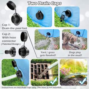 Vente en gros de <span class=keywords><strong>baignoire</strong></span> <span class=keywords><strong>pliable</strong></span> pour animaux de compagnie piscine pour enfants pour chiens chats enfants pour nager et se baigner - Product Image 2