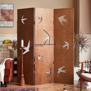 Schermo pieghevole cinese <span class=keywords><strong>rondine</strong></span> retrò francese schermo antico medievale nuovo schermo retrò francese può essere utilizzato in varie stanze - Product Image 3
