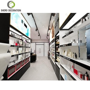 Exhibidor de Piso Moderno Personalizado, Mueble de Exhibición de Cosméticos con Cajón para Salón de Uñas o Tienda de Cosméticos - Product Image 5