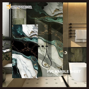 New Design High Glossy Flexible 3mm <strong>PVC</strong> Marble Sheet Alternative - Product Image 5