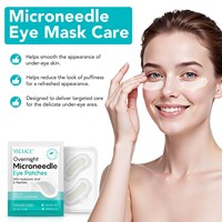 Masques pour les yeux YECUCEY à micro-aiguilles, réduisent les poches et les cernes, raffermissent et atténuent les rides du sourire, patchs oculaires à micro-aiguilles