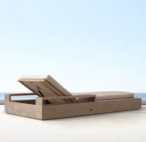 Sassanid Pure Modernism Design Outdoor Teak Furniture Poolside <span class=keywords><strong>Marbella</strong></span> Teak Chaise - Product Image 5
