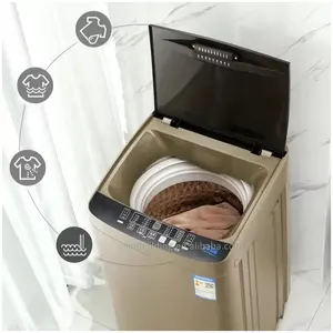 Mesin cuci lipat otomatis, Mesin cuci panel bahasa Inggris sepenuhnya Autom Pulsator 10kg 11kg 12kg dengan pengering