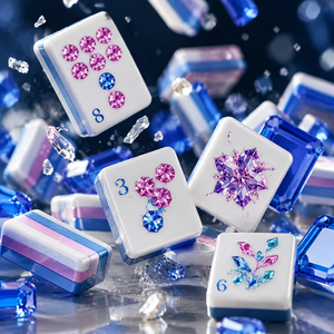 Blue Purple Luxury Acrylic American Mahjong Tiles Eco-Friendly UPCOMING SHIPMENT - Product Image 5