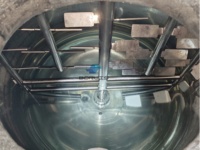 Machine à fabriquer des crèmes cosmétiques pour la fabrication de cosmétiques en gel, la fabrication de mayonnaise, production de réservoirs de mélange à enveloppe avec agitateur