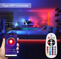 Contrôleur LED sans fil intelligent Tuya WiFi pour bande lumineuse LED RGB, variateur d'intensité d'application, contrôleur RGBIC 12V-220V