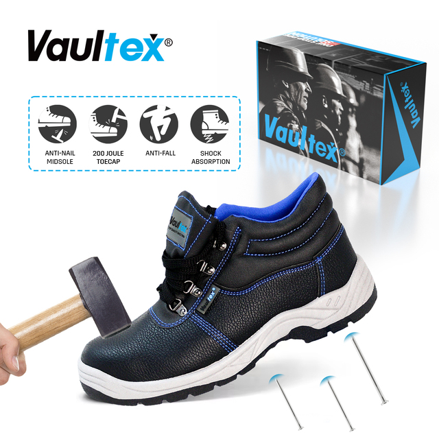 Vaultex Wholesale Zapatos De Seguridad Para Hombre Cheap Price Men Work Boots Steel Toe Safety Shoes for Men Construction Work