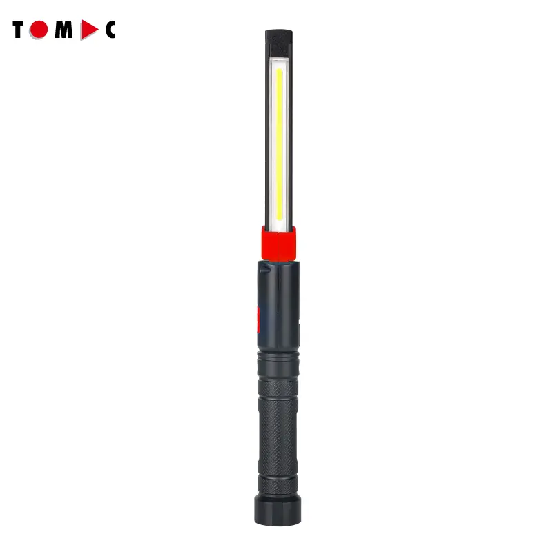 TOMAC Customized ABS Magnetic Pocket Clip High Power Foldable Pocket Slim Light LED Flashlight Work Light Delivery From Europe