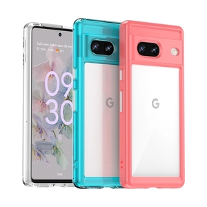 Coque de téléphone transparente pour Google Pixel 7 Pixel 7 Pro 7pro housse antichoc acrylique TPU pare-chocs acrylique coque mode couverture transparente - Product Image 1
