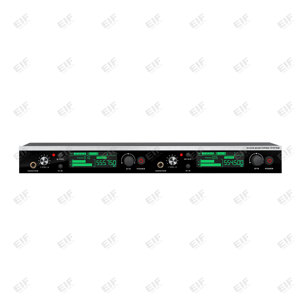 Système de monitoring intra-auriculaire stéréo double AC-220 avec émetteurs sans fil RF et récepteur montable en rack 572-830 MHz, connecteurs XLR - Product Image 6