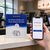 Plaque NFC intelligente personnalisée en PVC acrylique pour carte de tarification, idéale pour restaurants, hôtels et commerces