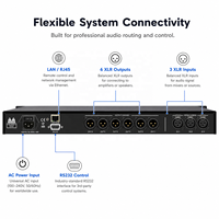 Procesadores de Audio de Alta Gama PLG360, 3 Entradas y 6 Salidas, Sistema de Sonido DSP para Altavoces, Mezclador Digital Inteligente Profesional