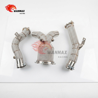 Tubería de Escape de Alto Flujo para Audi A7 3.0T, Acero Inoxidable, Protección Térmica, Tubo Frontal, Convertidor Catalítico Opcional