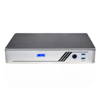 DIY Mini-ITX Aluminium Châssis Compact Ordinateur de Bureau pour Cours en Ligne Bureau Travail Vidéo Divertissement Stockage-Stock Châssis