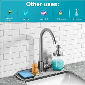 Alfombrilla Antisalpicaduras de Silicona PVC para Grifo de Cocina, Alfombrilla Absorbente con Diseño Antisalpicaduras - Product Image 4