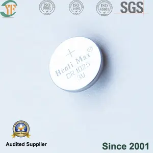 CR1025 आपूर्तिकर्ता की प्राथमिक 3V लिथियम बैटरी सिक्का सेल उपभोक्ता इलेक्ट्रॉनिक्स पावर उपकरण मैंगनीज डाइऑक्साइड बटन बैटरी खिलौने