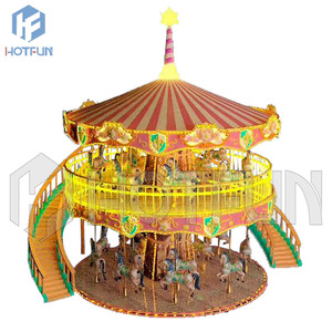 Manèges de carrousel de parc d'attractions musical de haute qualité Carrousel personnalisé Merry Go Round à vendre - Product Image 6