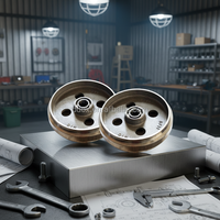 Poulie de transmission à courroie plate en aluminium de précision sur mesure - Usinée CNC pour applications automobiles et médicales, développement de prototypes, faible volume de production