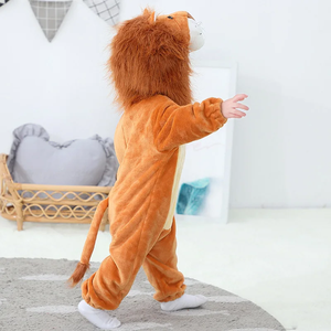 Costume de cosplay Kigurumi <span class=keywords><strong>Lion</strong></span> Animal King, pyjama d'hiver pour bébé, combinaison, combinaison intégrale en flanelle, uniforme de marche - Product Image 6