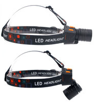 Lampu Kepala Sensor LED IP65 untuk Memancing Malam Hari dan Berkemah, Multifungsi, Dapat Diisi Ulang USB, Cahaya Putih Kuat, Lithium Ion