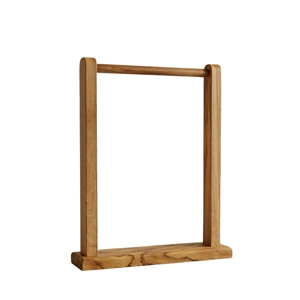 Elegante soporte para menús de madera, hecho de madera de teca 100% maciza, ofrece una elegancia natural ideal para cafeterías y restaurantes. - Product Image 2