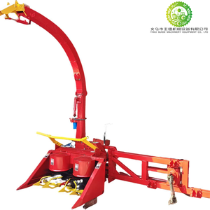 Cosechadora de forraje de ensilaje de maíz de doble hilera tipo tractor con remolque y montaje lateral - Product Image 1