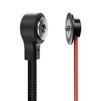 Cable de Carga Rápida USB Circular de 2 Pines, 5V 2A, Macho y Hembra, 12V 2A, Conector Pogo Magnético para Prendas con Calefacción