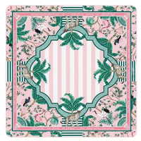 CHIVAN Ensemble de Mahjong Américain de Luxe Moderne Thème Cactus 160 Pièces, Tuiles en Acrylique Pliables Portables, Plante Tropicale Vert Menthe