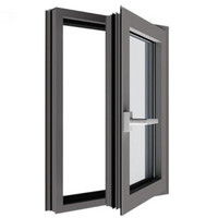 Ventanas Modernas de Lujo con Marco de Aluminio, Rotura de Puente Térmico, Doble Acristalamiento, Personalizadas para Casa o Villa