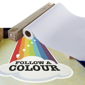 Feuille de vinyle autocollante imprimable à l'éco-solvant en rouleaux pour affiches promotionnelles, imprimable jet d'encre A4, plastique PVC laminé - Product Image 1