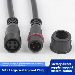 Nhà Máy Trực Tiếp Lớn M19 Không Thấm Nước Cắm 4 Lõi Chiếu Sáng Ngoài Trời Dây Điện Đèn Đường Kết Nối Dây Điện Mở Rộng Dây - Product Image 2