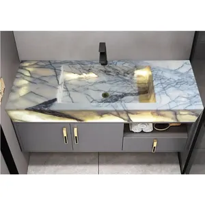 Hotel Luxury Home Natural Marble Stone Sanitary Wares Washroom Vessel sink White Marble Wash Basin Marble Sink Vanity