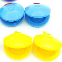 Wholesale Plastic Castanets for Kids Orff Percussion Instrument Round Clapper Baby Early Education Musical Toy