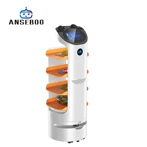 Anseboo स्वायत्त वितरण रोबोट के लिए रेस्तरां के वेटर सेवा रोबोट रेस्टोरेंट, कॉफी शॉप होटल और फास्ट फूड की दुकान
