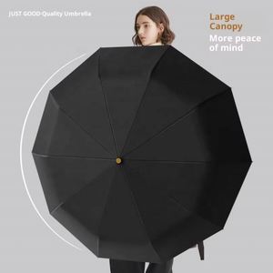 Paraguas Plegable de 3 Secciones y 10 Varillas, Resistente al Viento, Premium, para Viajes, Lluvia y Sol - Product Image 4