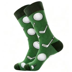 Calcetines Largos <span class=keywords><strong>de</strong></span> Algodón con Estampado Vibrante para Hombre, para Baloncesto, Béisbol, Bádminton, Golf, Novedad en Calzado Deportivo, Venta al Por Mayor - Product Image 6