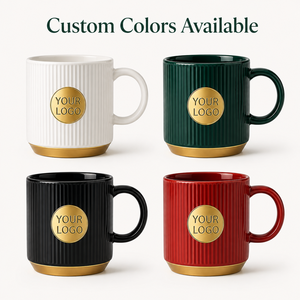 Set Regalo di Tazze in Ceramica Scanalata <span class=keywords><strong>con</strong></span> Logo Personalizzato, Tazza <span class=keywords><strong>da</strong></span> <span class=keywords><strong>Caffè</strong></span> all'Ingrosso <span class=keywords><strong>con</strong></span> Confezione Regalo di Lusso, OEM ODM, Regalo Promozionale Aziendale - Product Image 2