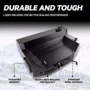 Tanque de Combustible Auxiliar Todoterreno de Acero Inoxidable de Alta Calidad de 110L, Reforzado, Popular, Montaje Bajo Carrocería para Tank 500 Hi4-T - Product Image 5