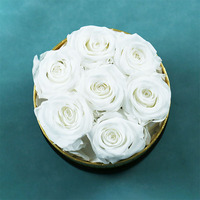 Cadeau pour la fête des mères, fleurs éternelles en gros, fleurs éternelles en boîte, roses naturelles préservées pour un cadeau de la Saint-Valentin