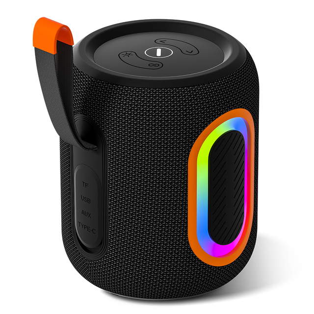 OEM Portable IPX6 Waterproof Bt 5.3 Speaker, 20W Deep Bass Sound, RGB Light, TFC/U Disk/AUX, for Home Party & Outdoor Camping