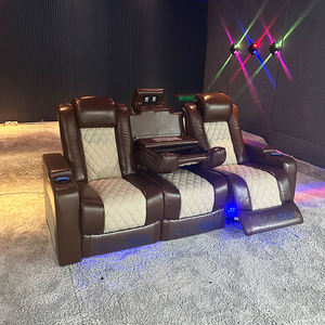 Asiento de <span class=keywords><strong>Cine</strong></span> de lujo, muebles de teatro reclinables de uso doméstico <span class=keywords><strong>baratos</strong></span> modernos, gran oferta, silla de motores duales de película al por mayor - Product Image 2