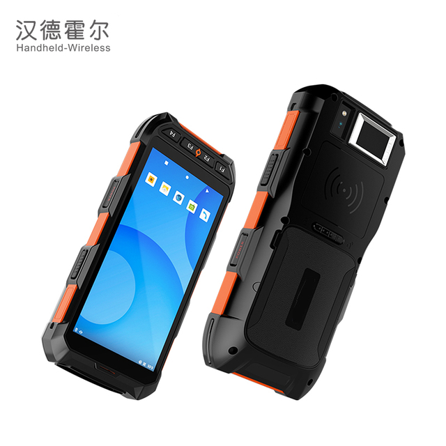 OEM Biometric Fingerprint Scanners Handheld PDA Android 5.5" Biometric Tablet with Fingerprint 13,56mhz Rfid and Barcode Scanner