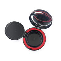 15g noir revêtement UV brillant bb cc crème étui à poudre compact vide rond coussin d'air fond de teint contenant de maquillage