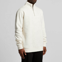 OEM Vêtements de ville personnalisés de haute qualité pour hommes pulls à col montant avec demi-fermeture éclair survêtements sweat à capuche en polaire pour homme