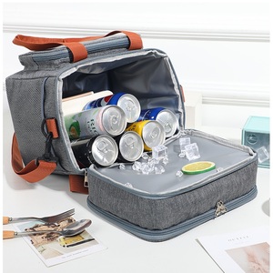 Insulated Lunch <b>Box</b> for Men Women - Leak-Proof <b>Cooler</b> Lunch Bag with 4 Pockets Adjustable Strap Ideal for Work Picnic Travel Med - Product Image 4
